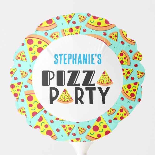 Teens Pizza Birthday Party Decor Balloon (Front)