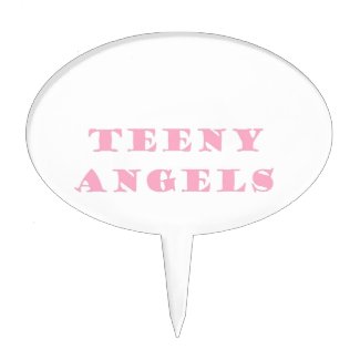 teeny angels cake topper
