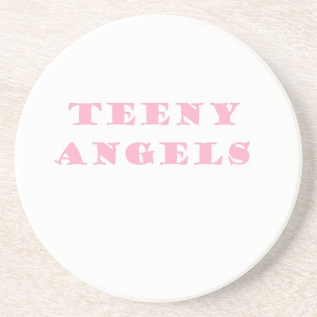 teeny angels drink coaster (Front)