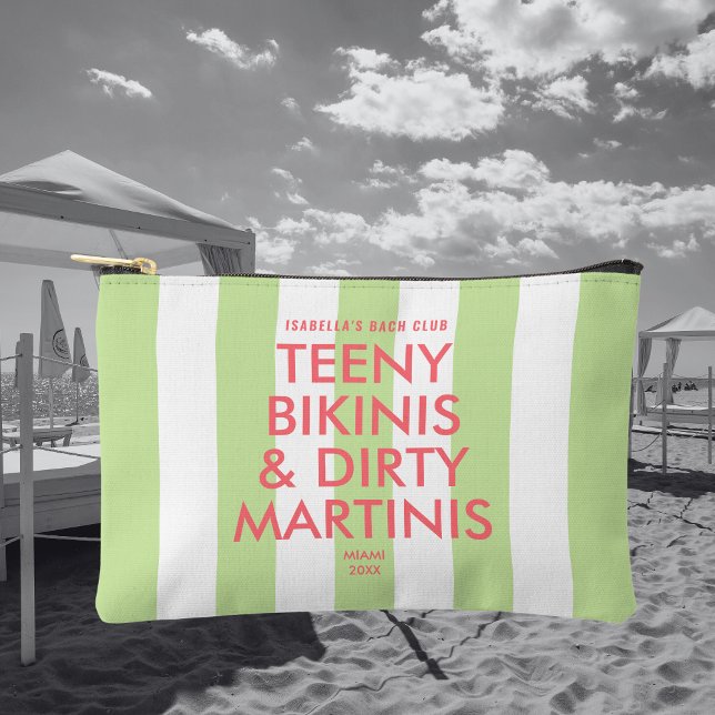 Teeny Bikinis & Dirty Martinis Bach Club Stripe Accessory Pouch (Creator Uploaded)