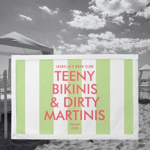Teeny Bikinis & Dirty Martinis Bach Club Stripe Pennant