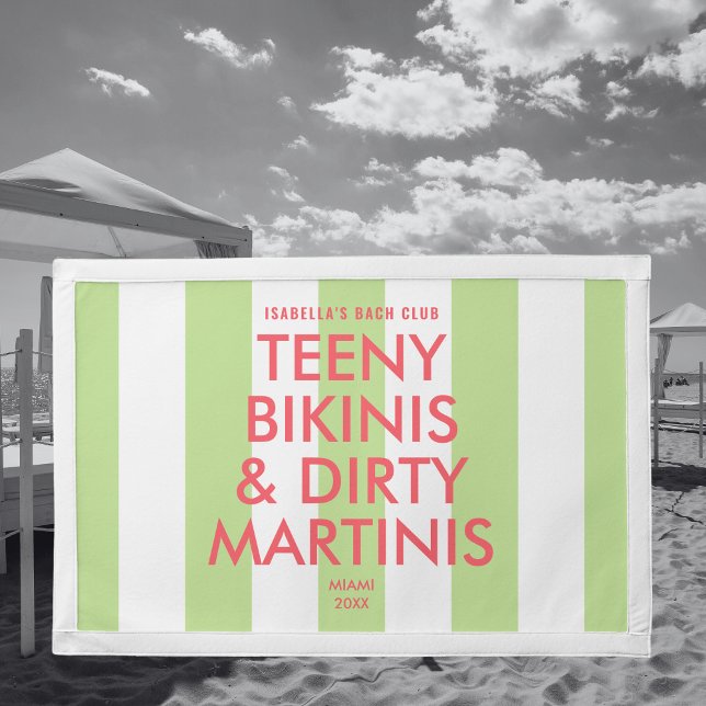 Teeny Bikinis & Dirty Martinis Bach Club Stripe Pennant (Creator Uploaded)