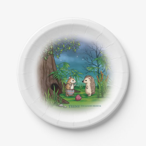 Teeny The Golden Hamster _ Party paper plates