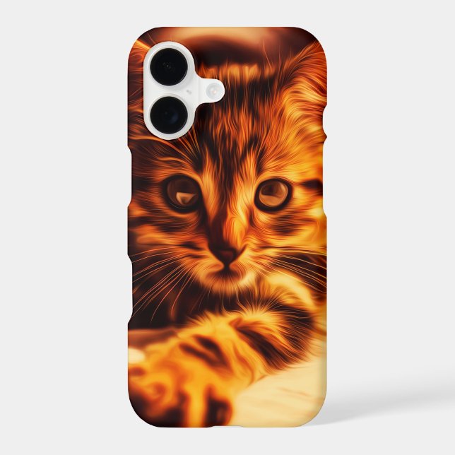 "Teeny Tigger" Kitty iPhone 11 12 13 14 Cases (Back)