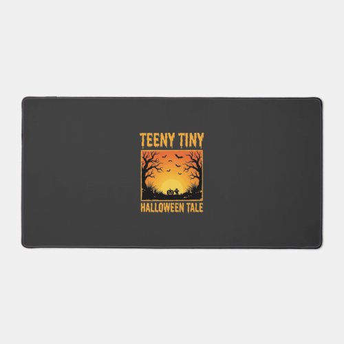 Teeny Tiny Halloween Tale Haunted Forest Design_1 Desk Mat