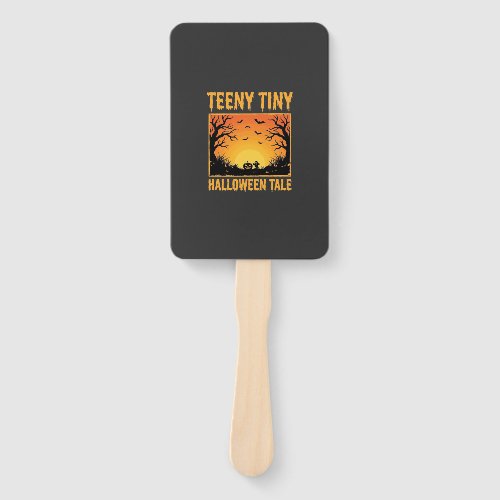 Teeny Tiny Halloween Tale Haunted Forest Design_1 Hand Fan