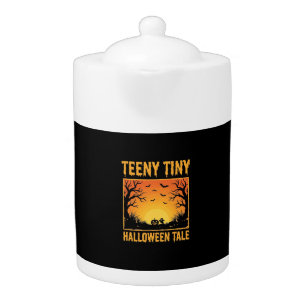 Teeny Tiny Halloween Tale Haunted Forest Design_1 Teapot