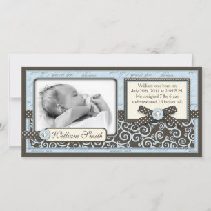 Teeny Toes BLU Announcement Card