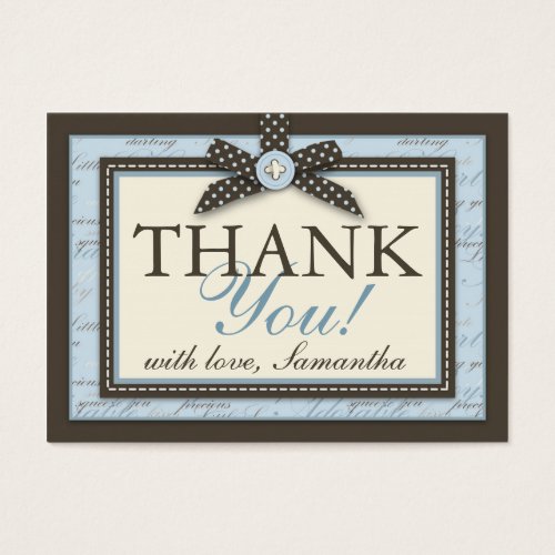 Teeny Toes BLU TY Tag Business Card Templates