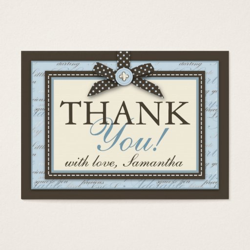 Customizable Teeny Toes BLU TY Tag Business Card Templates