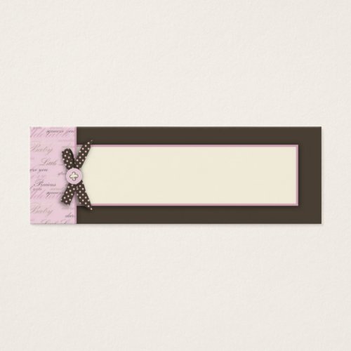 Teeny Toes PNK Skinny Gift Tag 2 Business Card Templates
