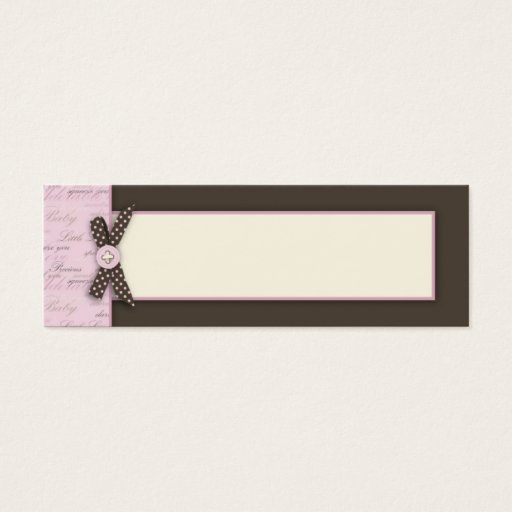 Customizable Teeny Toes PNK Skinny Gift Tag 2 Business Card Templates