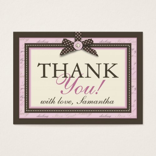 Teeny Toes PNK TY Tag Business Card Templates