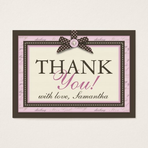 Customizable Teeny Toes PNK TY Tag Business Card Templates