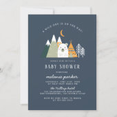 Teepee & Mountains Wild One Bear Baby Shower Invitation (Front)