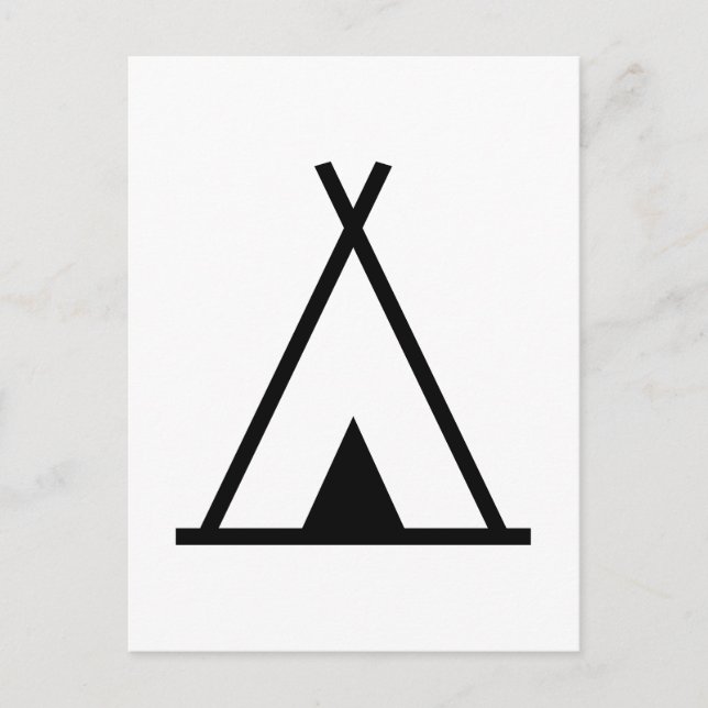 Teepee tent postcard (Front)