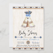 Teepee Tribal Boys Baby Shower Invitations (Front)