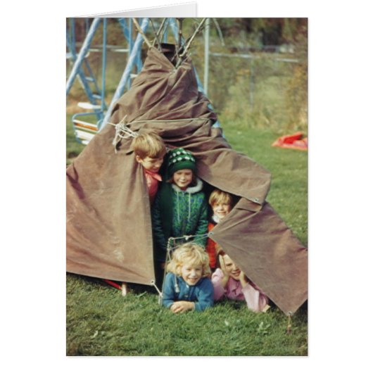 Teepee with children cards (Front)