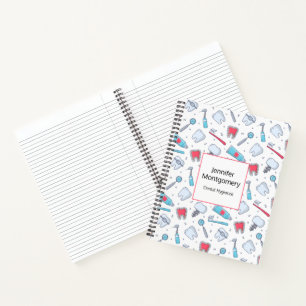 Teeth and Tools Dental Pattern Notebook