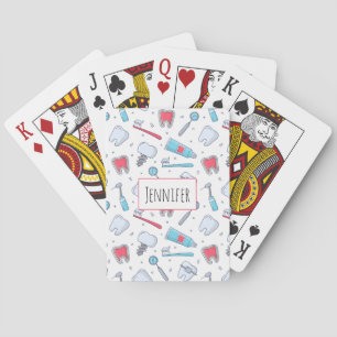 Teeth and Tools Dental Pattern Poker Cards