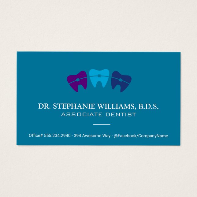 Teeth Braces Logo | Dental (Front)