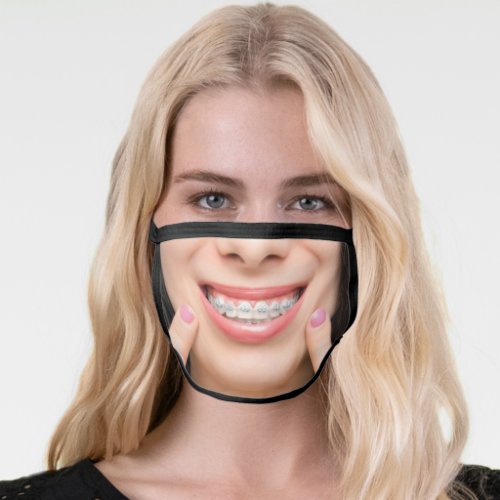 Teeth Braces _ Smile _ Add Your Unique Photo _ Fun Face Mask