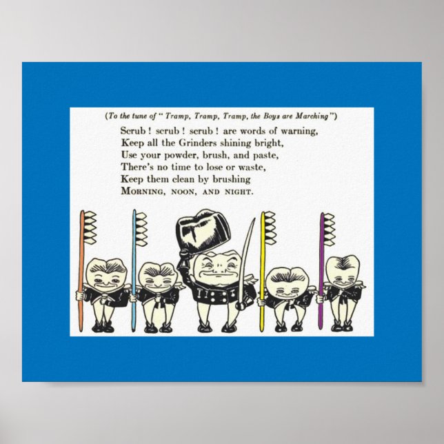 Teeth: Children's Tooth Brushing Song circa 1922 Poster (Front)