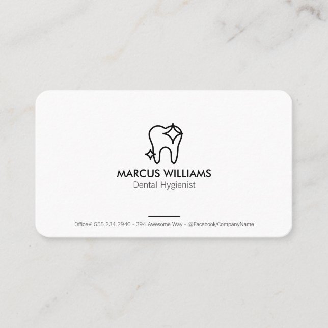 Teeth Cleaning Business Card (Front)