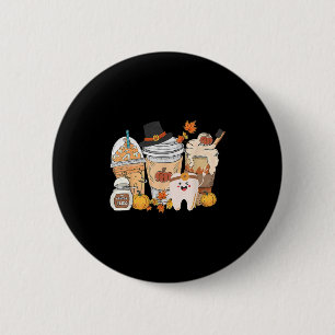 Teeth Coffee Fall Dental Pumpkin Latte Dentist Tha Button