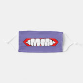 Teeth Face Mask Purple (Front, Folded)