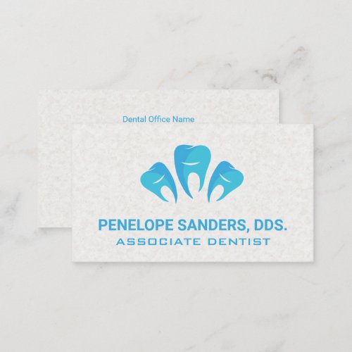 Teeth Logo  Dentistry Tools Business Card