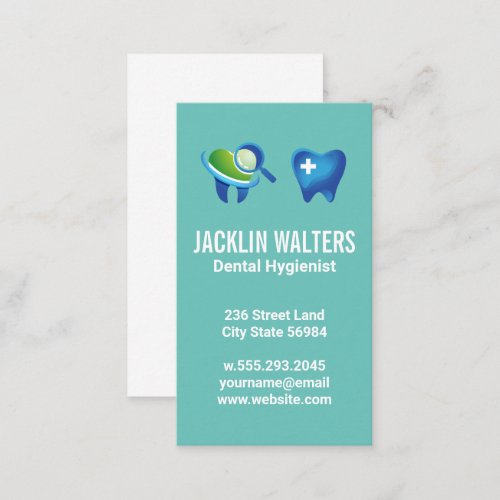 Teeth Logos  Tooth Inspection  Business Card