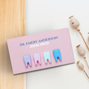 Teeth Orthodontist Dental Hygienist Dentist Business Card