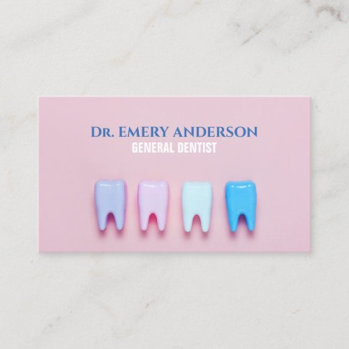 Teeth Orthodontist Dental Hygienist Dentist Business Card