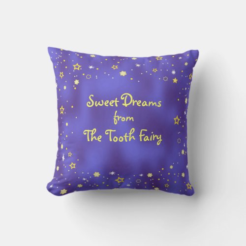 Teeth Poem Starry Night Kids Tooth Fairy Pillow