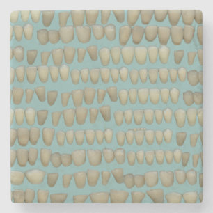 Teeth rotten teeth Dentist Dentistry Orthodontist Stone Coaster