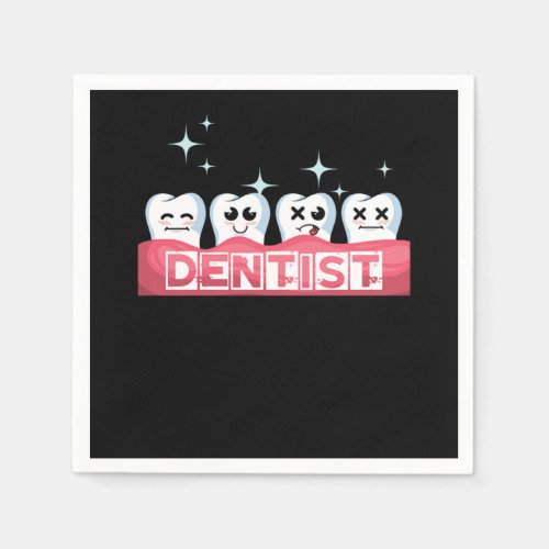 Teeth Tooth Doctor Dentist Dentistry Medicine Gift Napkins