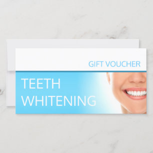 Teeth Whitening Gift Voucher Wedding Gift Dental Thank You Card