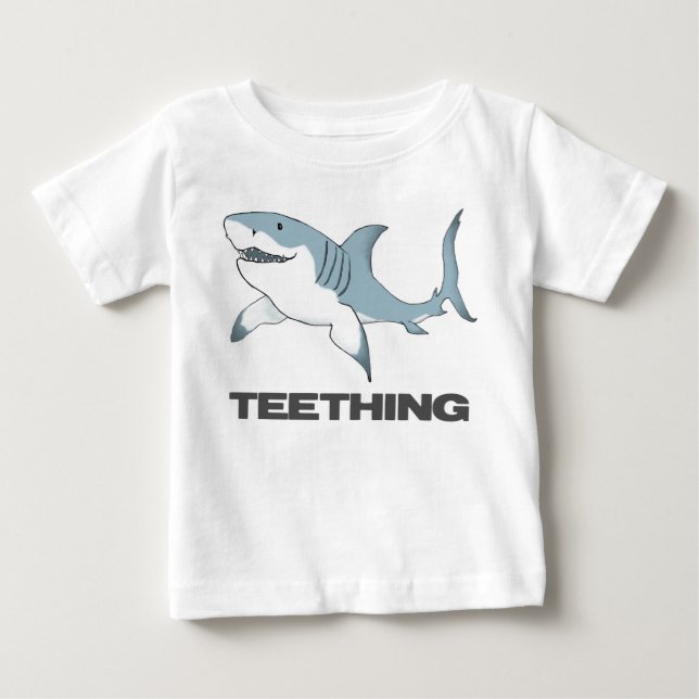 Teething shark infant T Baby T-Shirt (Front)