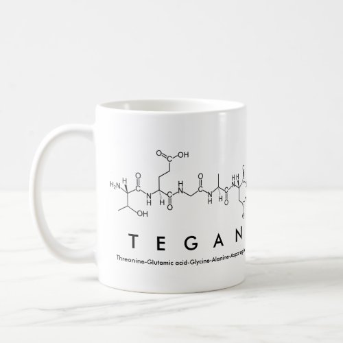 Tegan peptide name mug