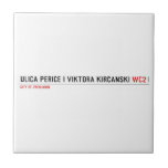 Ulica Perice i Viktora Kirčanski  Tegels Geboortetegels