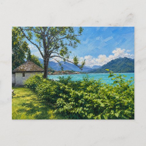 Tegernsee At The Alps Postcard