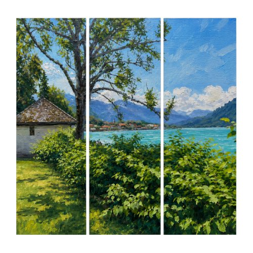 Tegernsee At The Bavarian Alps Triptych