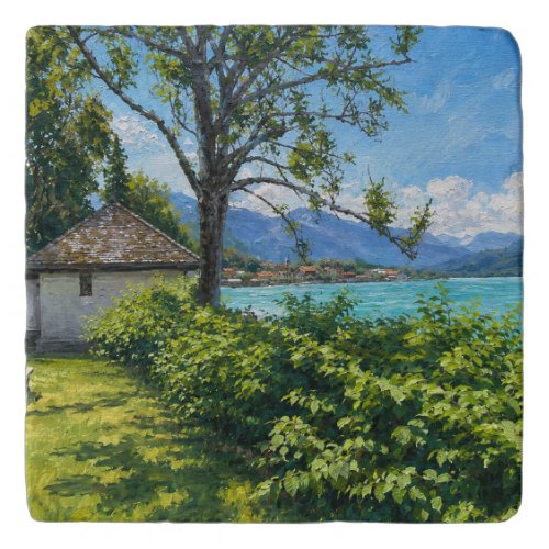 Tegernsee At The Bavarian Alps Trivet