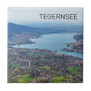Tegernsee Bavaria Lake Germany Panorama Souvenir Ceramic Tile