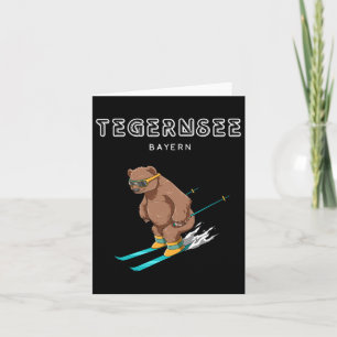 Tegernsee Bayern Germany Ski Snowboard Winter Spor Card