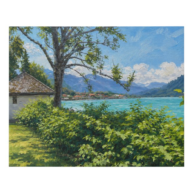 Tegernsee Faux Canvas Print (Front)