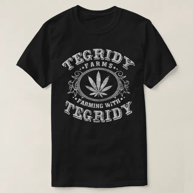 Tegridy Farm Vape Culture Funny Weed Farming Tee F, Men's, Size: Adult S, Black