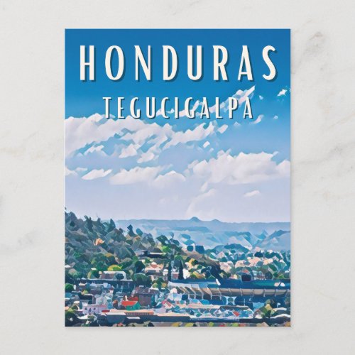 Tegucigalpa between history and modernity postcard