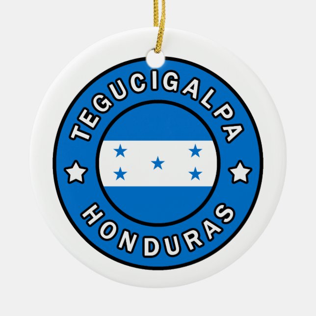 Tegucigalpa Honduras Ceramic Ornament (Front)